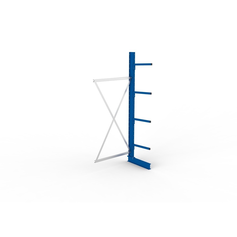 Produktabbildung Nr. 4: Aanbouwelement draagarmrek META, enkelzijdig, draagvermogen per arm 175 kg, hxbxd 2.500 x 1.030 x 710 mm