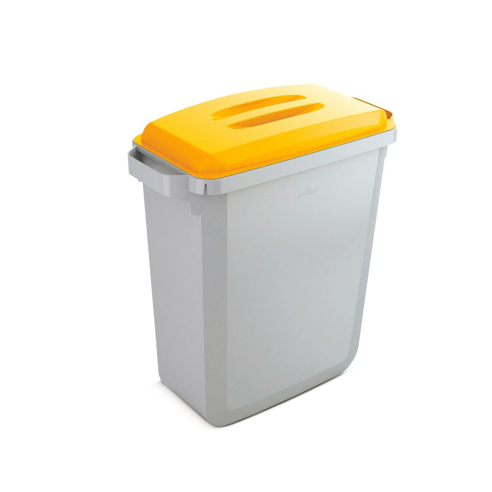 Produktabbildung Nr. 1: Afval- en kringloopafvalbak DURABIN 60 liter, met deksel, PP, grijs/geel