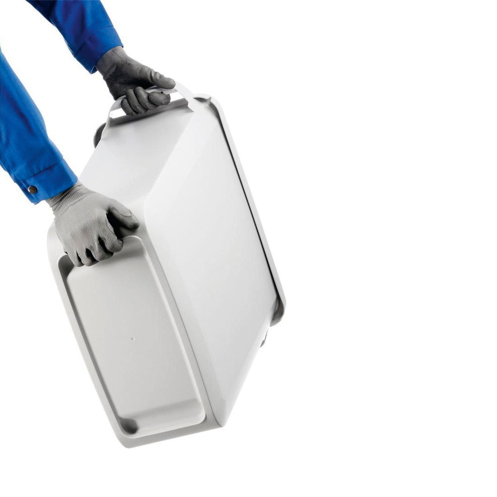 Produktabbildung Nr. 3: Afval- en kringloopafvalbak DURABIN 60 liter, met deksel, PP, grijs/geel