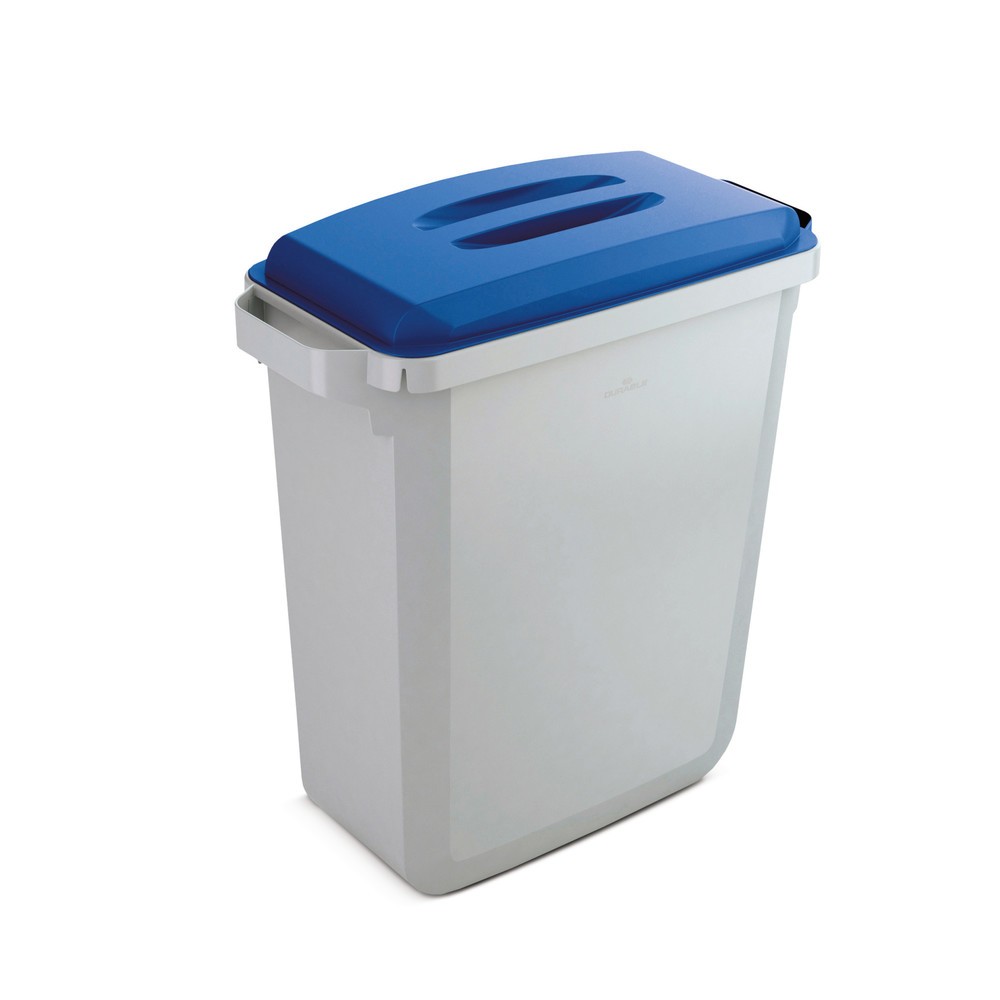Produktabbildung Nr. 1: Afval- en kringloopafvalbak DURABIN 60 liter, met deksel, PP, grijs/blauw