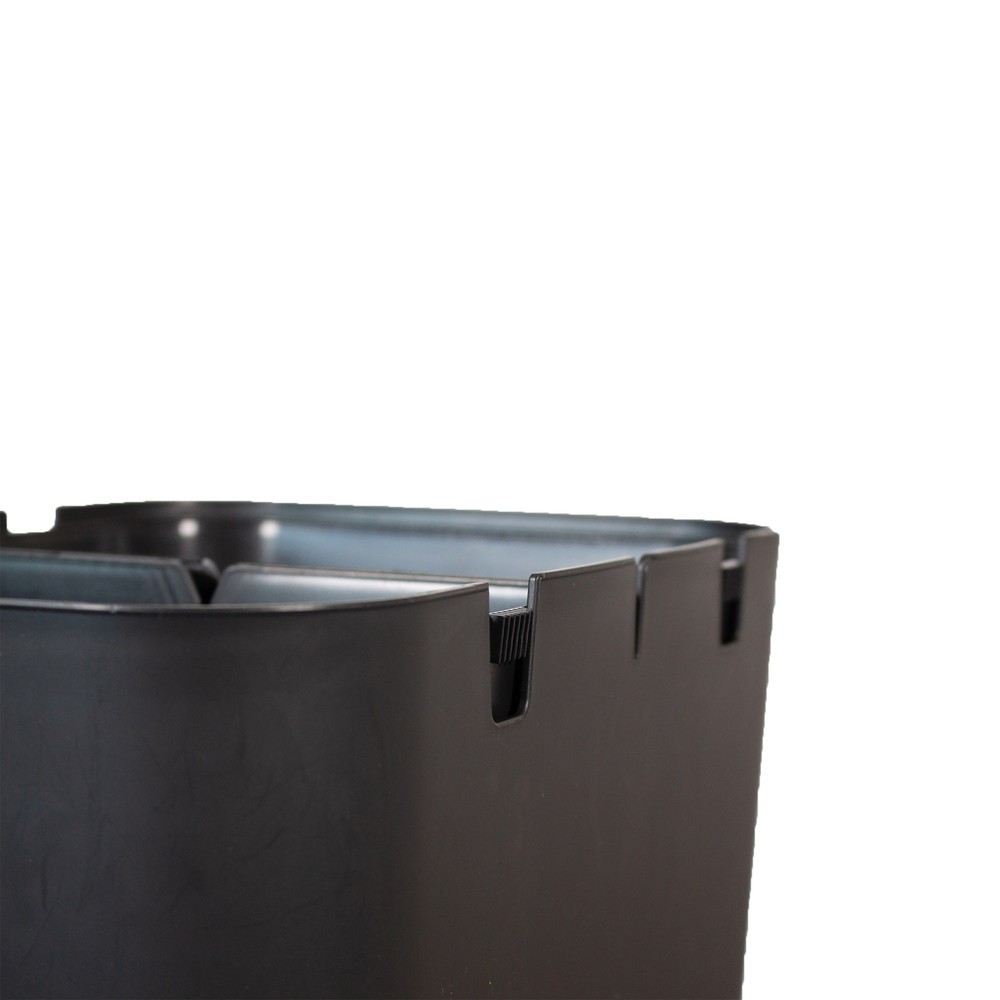 Produktabbildung Nr. 6: Afvalbak BON TON Circubin, van 100% gerecycled polypropyleen, 2 x 20 liter, open, antraciet
