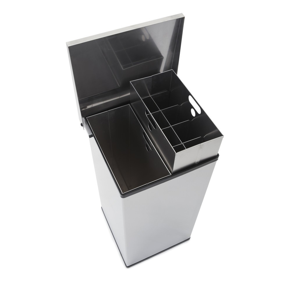 Produktabbildung Nr. 4: Afvalbak CARRO Lift van roestvrij staal, 2x52 liter