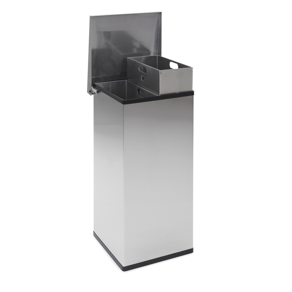 Produktabbildung Nr. 5: Afvalbak CARRO Lift van roestvrij staal, 2x52 liter