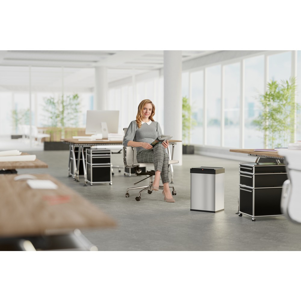 Produktabbildung Nr. 5: Afvalbak Hailo® Big-Box Swing, 40 liter, roestvrij staal
