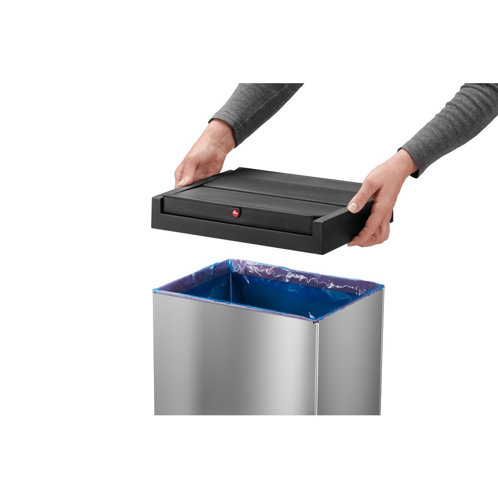 Produktabbildung Nr. 2: Afvalbak Hailo® Big-Box Swing, 60 liter, roestvrij staal