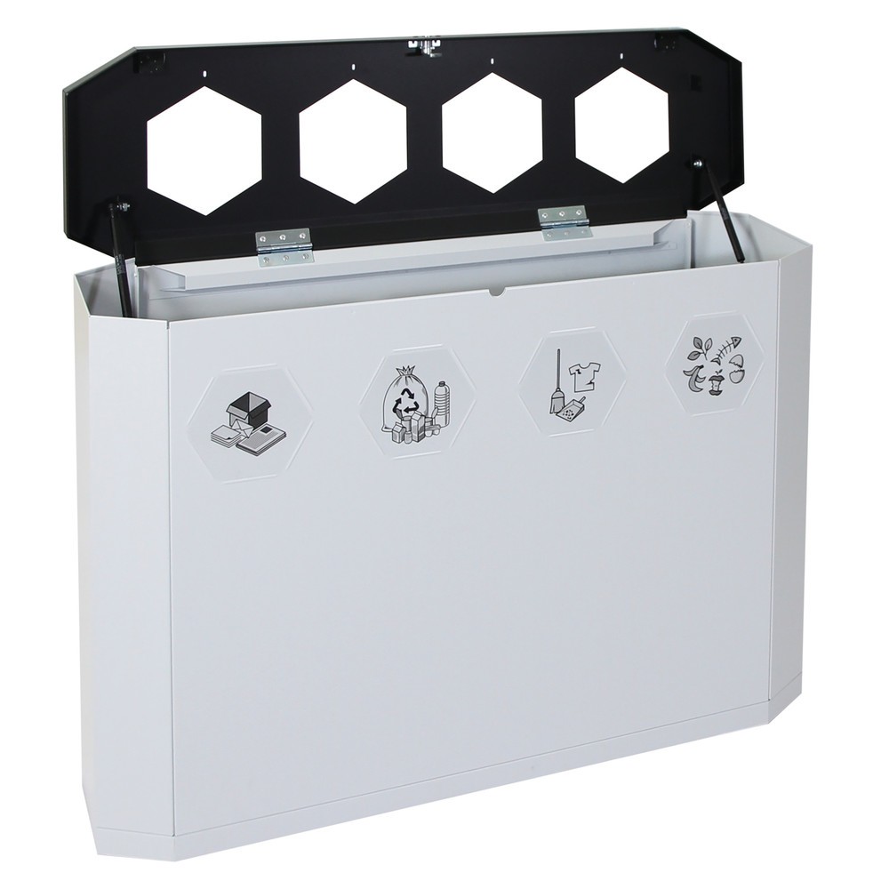Produktabbildung Nr. 2: Afvalbak stumpf® Sixco 4 smart, lichtgrijs