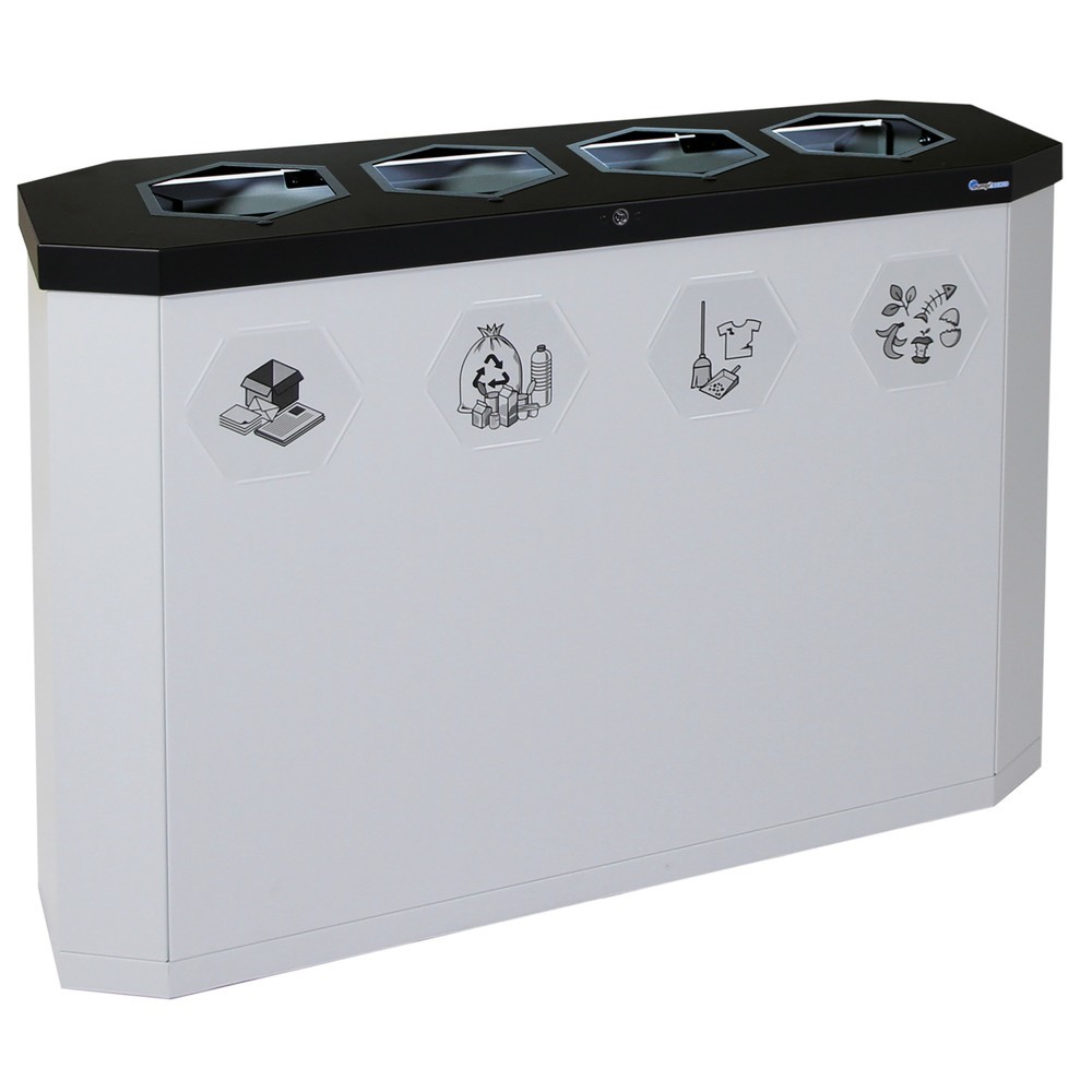 Produktabbildung Nr. 1: Afvalbak stumpf® Sixco 4 smart, lichtgrijs
