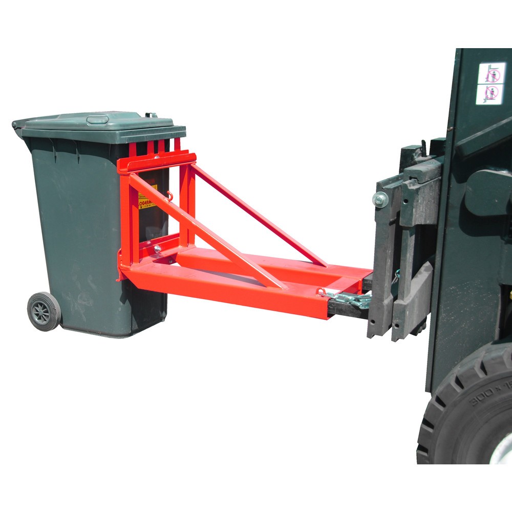 Produktabbildung Nr. 2: Afvalcontainer-heffer Bauer® MH-I, gelakt, vuurrood