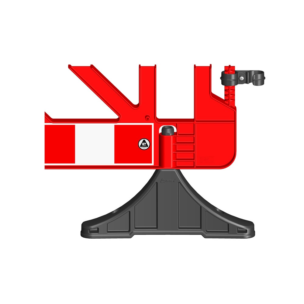 Produktabbildung Nr. 3: Afzethek van PP, voeten PVC, rood
