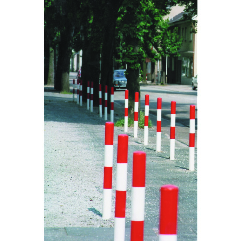 Produktabbildung Nr. 3: Afzetpaal MORION, vast, ronde buis Ø 76 mm, thermisch verzinkt & gelakt, voor verankeren in beton, 1 kettingoog
