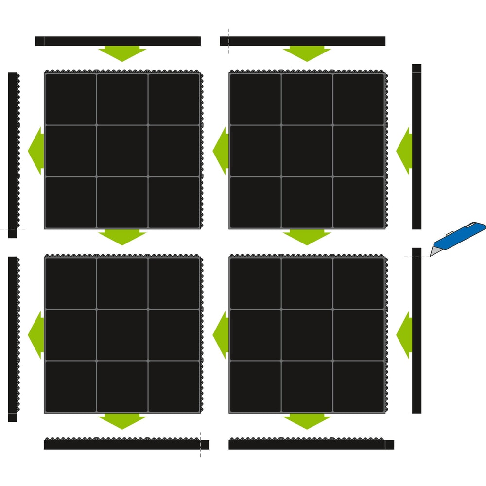 Produktabbildung Nr. 5: YOGA SOLID OIL antivermoeidheidsmat, 900 x 900 mm