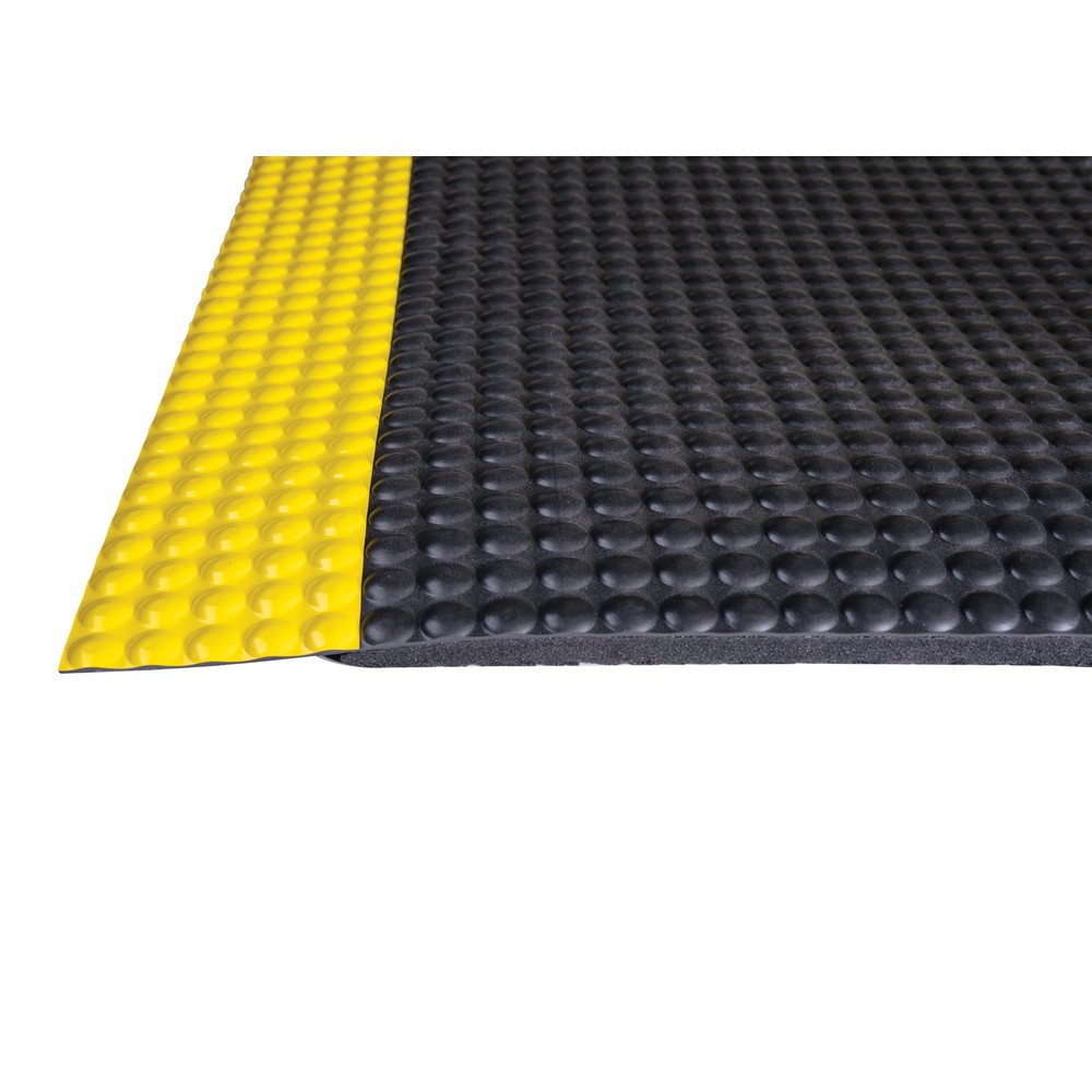 Produktabbildung Nr. 3: Antivermoeidheidsmat van PVC, rug van microcelvinyl, bxd 600 x 910 mm, zwart/geel