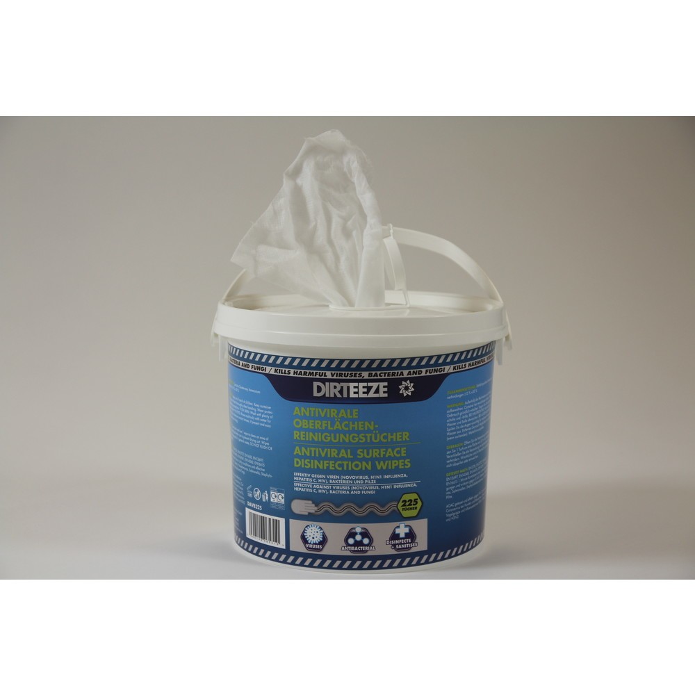 Productafbeelding nr. 2: Antivirale doekjes, emmer met 225 doekjes