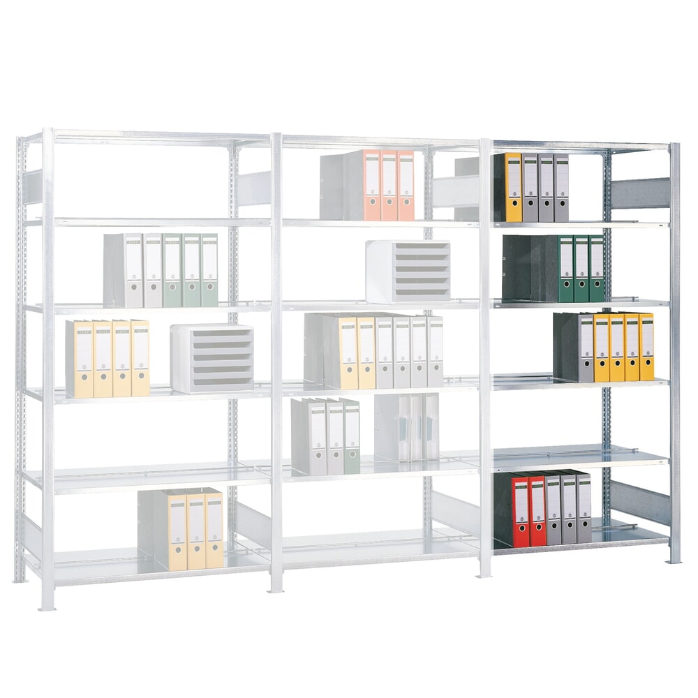 Product afbeelding: Archiefrekken SCHULTE AV, dubbelzijdig, met middenaanslagen, VL 150 kg, hxbxd 2.500 x 1.000 x 600 mm