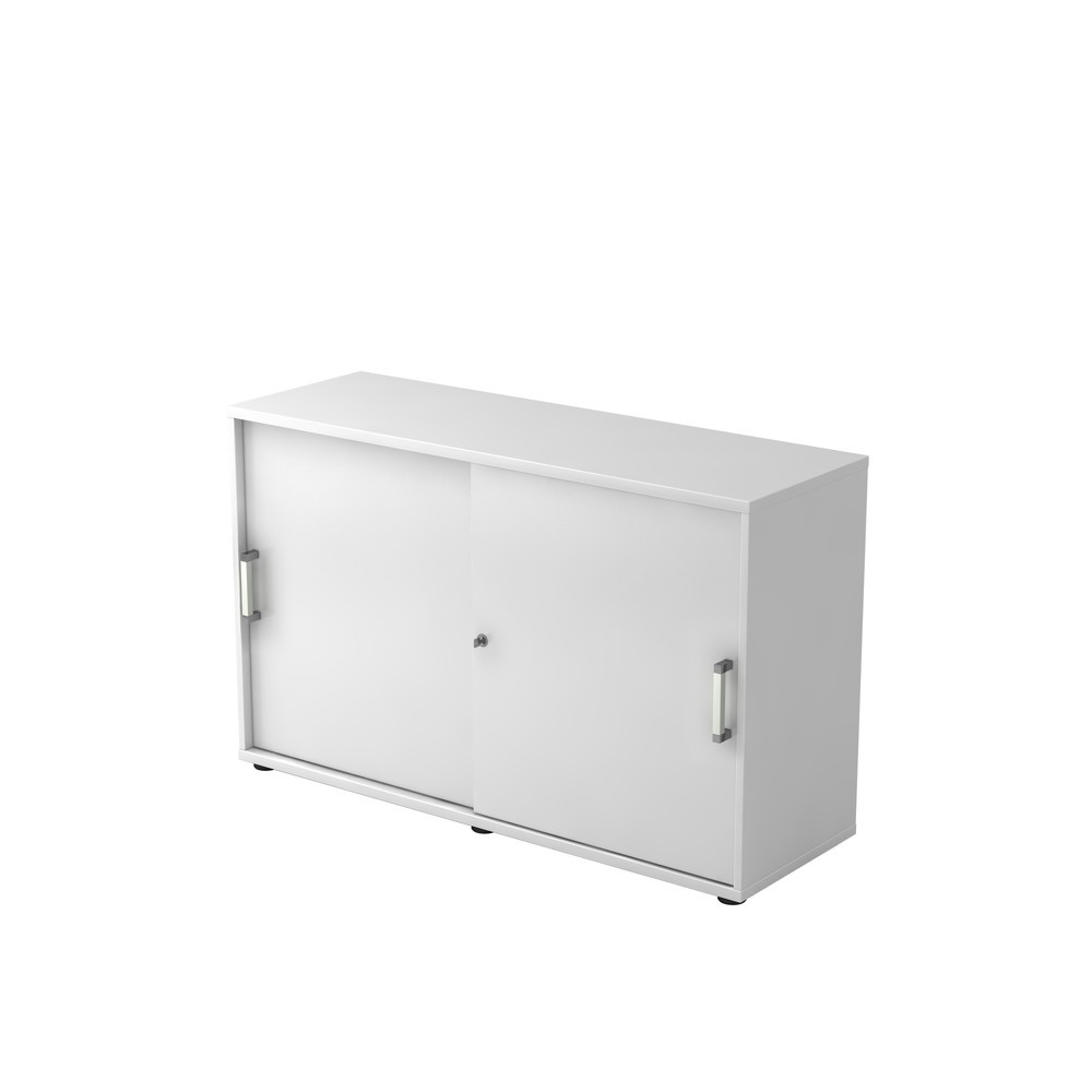 Illustration du produit: Armoire à portes coulissantes Hammerbacher 2OH 120 cm CE blanc/blanc