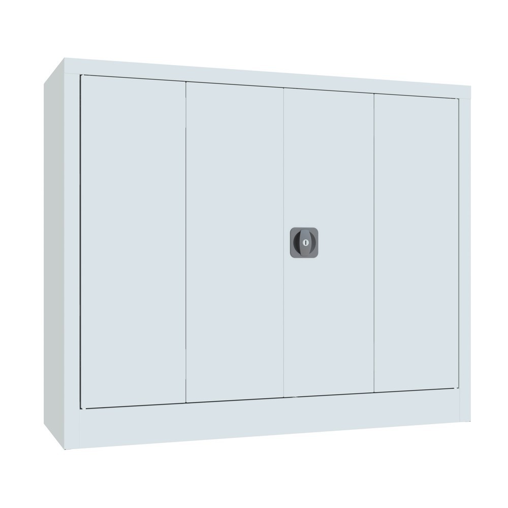 Produktabbildung Nr. 4: Armoire à porte repliable PAVOY avec 2 tablettes, H x l x P 1 000 x 1 200 x 400 mm, gris clair, gris clair