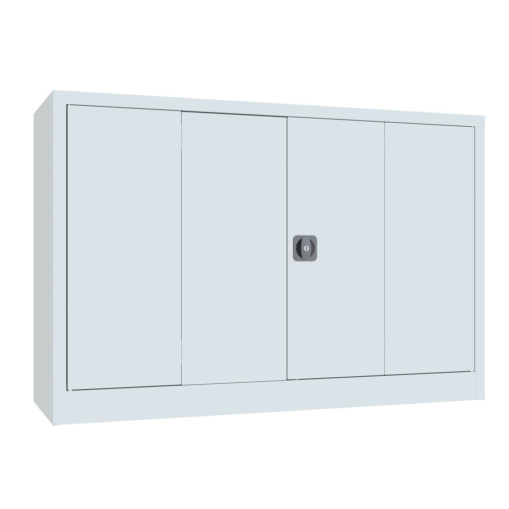 Produktabbildung Nr. 4: Armoire à porte repliable PAVOY avec 2 tablettes, H x l x P 1 000 x 1 500 x 500 mm, gris clair, gris clair