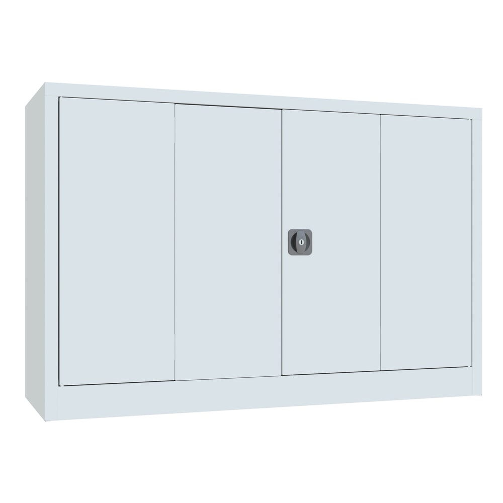 Produktabbildung Nr. 1: Armoire à porte repliable PAVOY avec 2 tablettes, H x l x P 1 000 x 1 500 x 500 mm, gris clair, gris clair