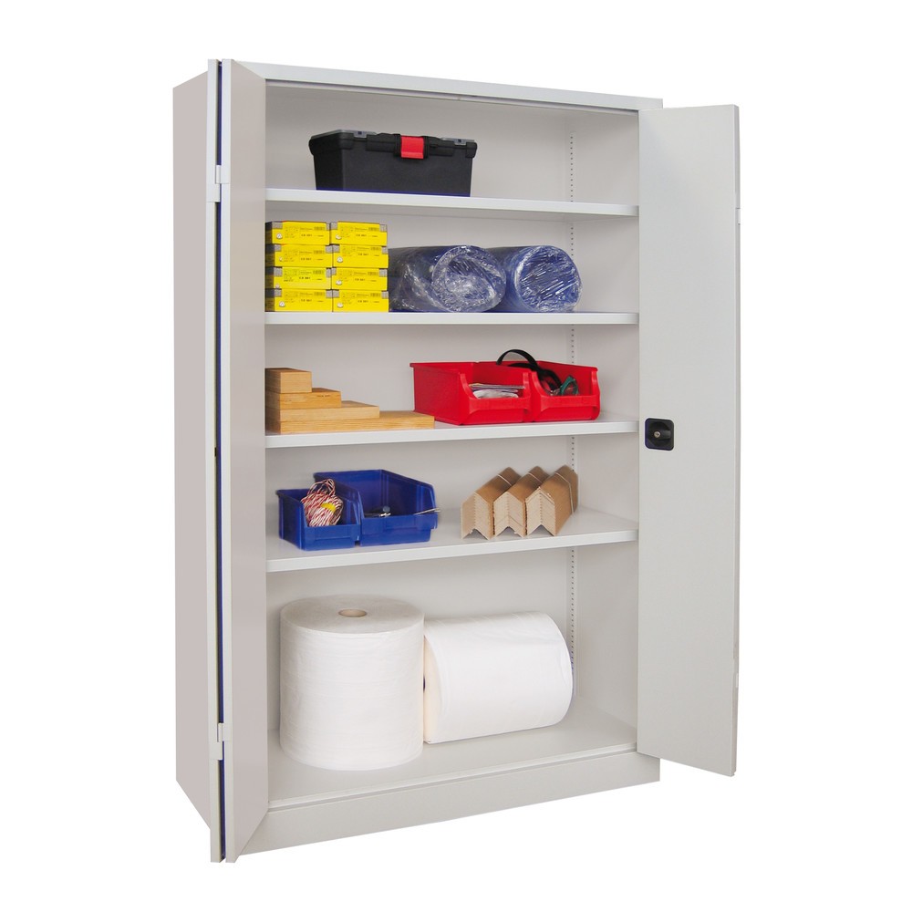 Produktabbildung Nr. 5: Armoire à porte repliable PAVOY avec 4 tablettes, H x l x P 1 950 x 1 500 x 600 mm, gris anthracite, gris clair
