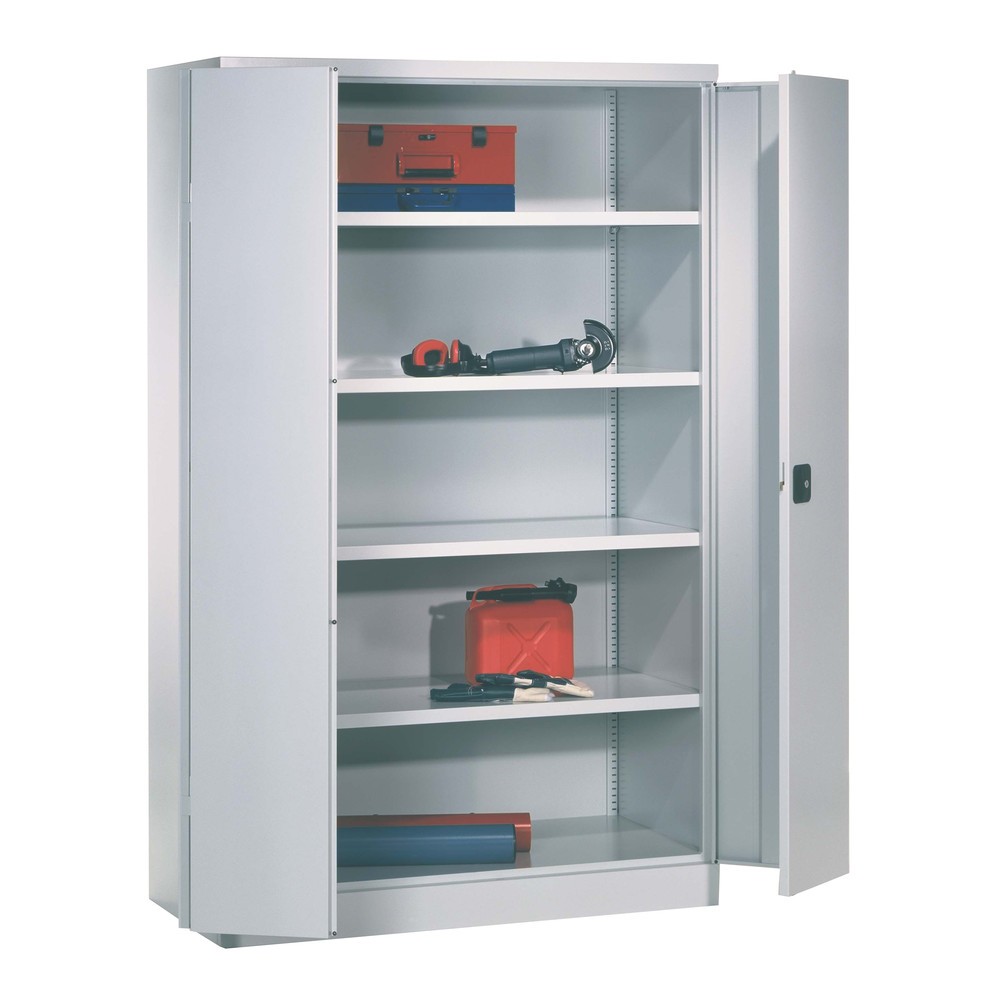 Produktabbildung Nr. 6: Armoire à porte repliable PAVOY avec 4 tablettes, H x l x P 1 950 x 1 500 x 600 mm, gris anthracite, gris clair