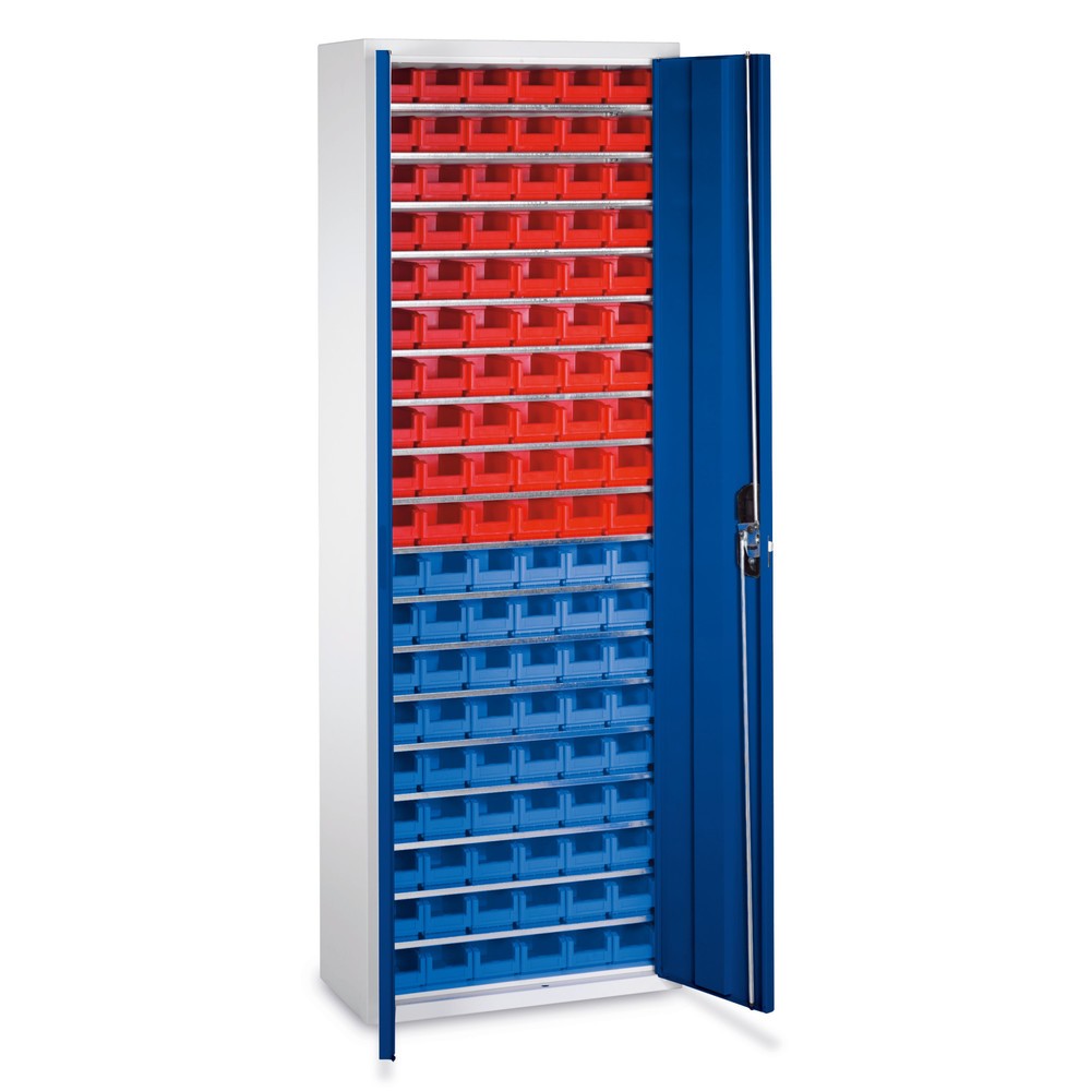 Produktabbildung Nr. 1: Armoire à portes battantes C+P avec bacs à bec, HxlxP 1 980 x 700 x 300 mm, 60 taille 2, 54x taille 3