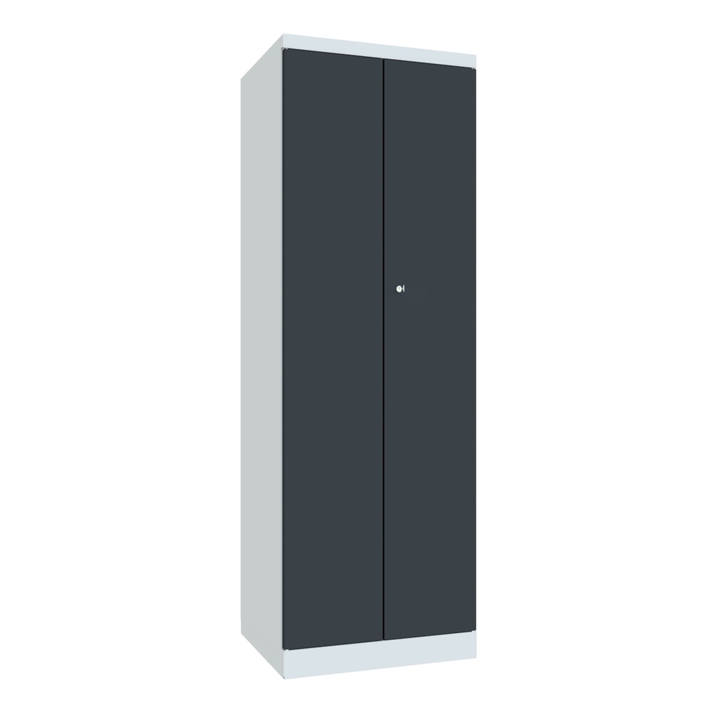 Produktabbildung Nr. 1: Armoire à portes battantes PAVOY, H x l x P 1 800 x 600 x 500 mm, gris anthracite, gris clair