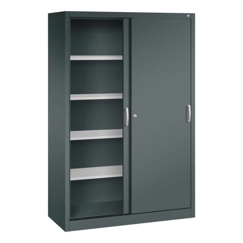 Produktabbildung Nr. 3: Armoire à portes coulissantes, 1 950 x 1 200 x 500 mm, gris anthracite, gris anthracite