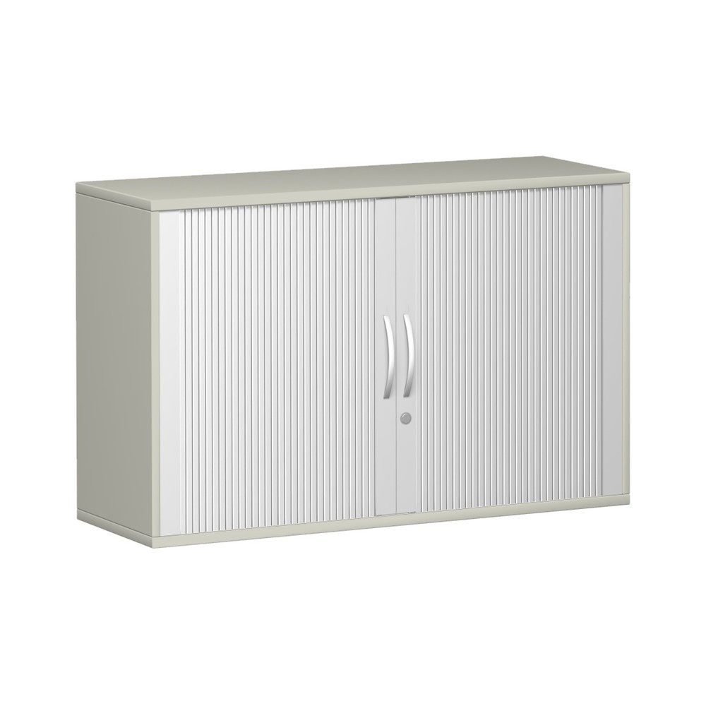 Illustration du produit: Armoire à volet transversal Profi, 2 hauteurs de classeur, largeur 1 200 mm, gris clair