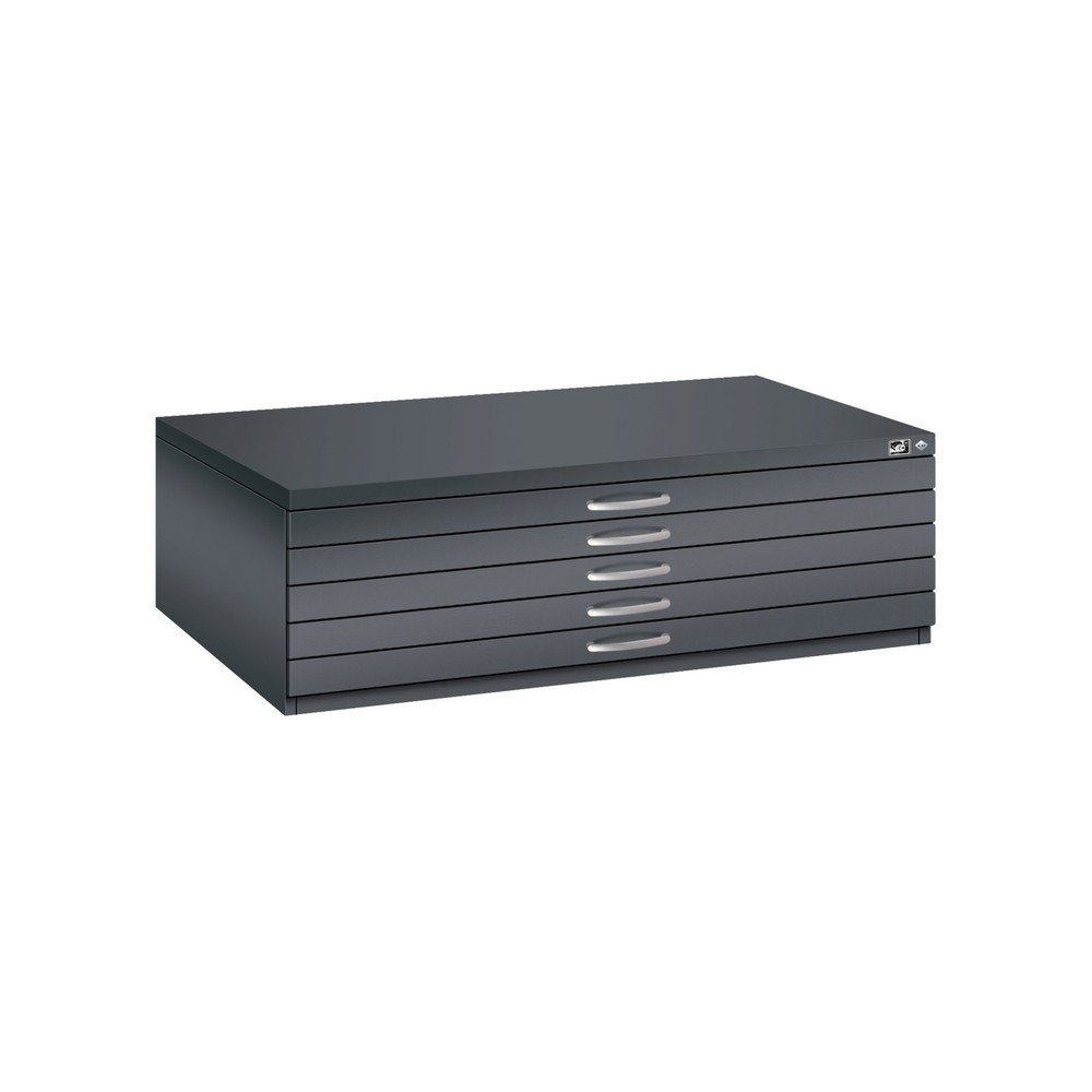Produktabbildung Nr. 1: Armoire de classement à plat C+P, 5 tiroirs DIN A0, gris noir