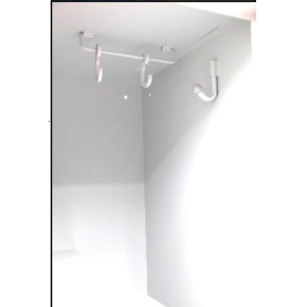 Produktabbildung Nr. 4: Armoire-penderie en Z HEMMDAL HDZ-1, serrure à cylindre, 4 compartiments, gris clair