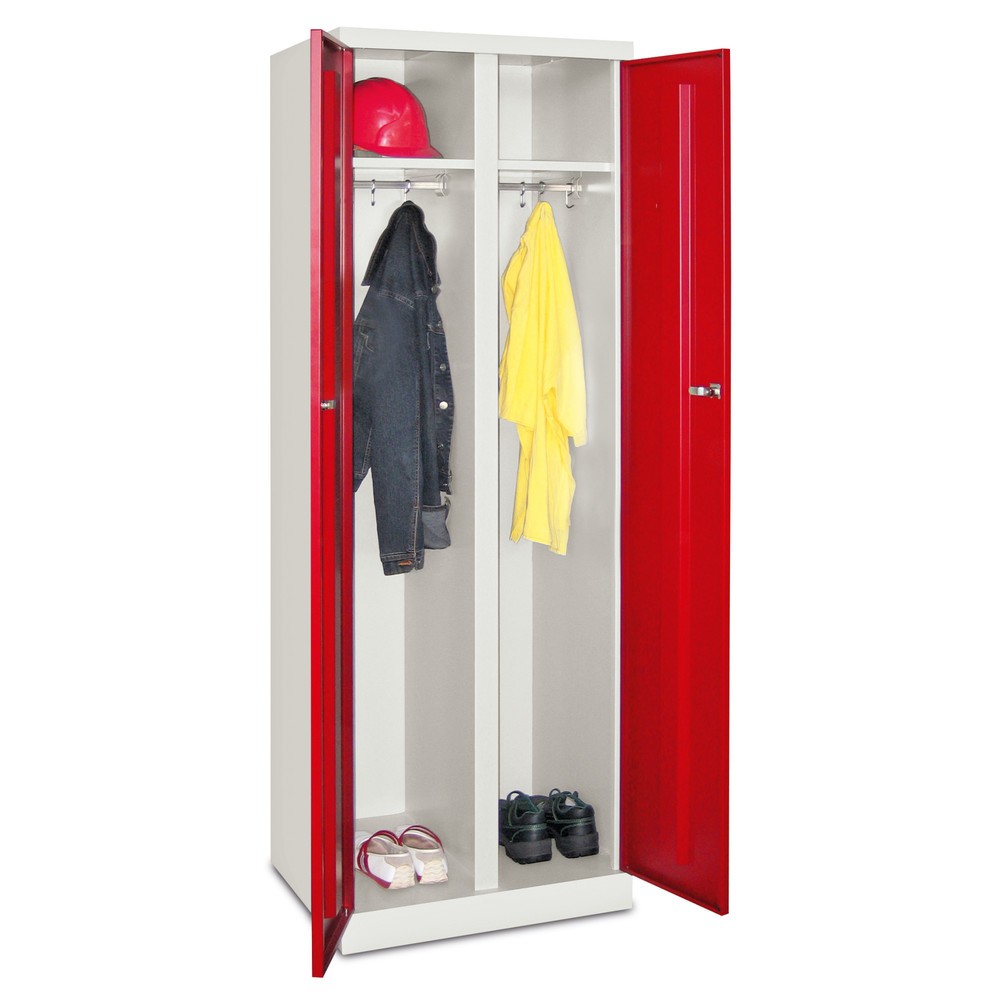 Produktabbildung Nr. 2: Armoire-penderie PAVOY avec portes battantes, H x l x P 1 800 x 600 x 500, fermeture individuelle, gris anthracite, gris clair