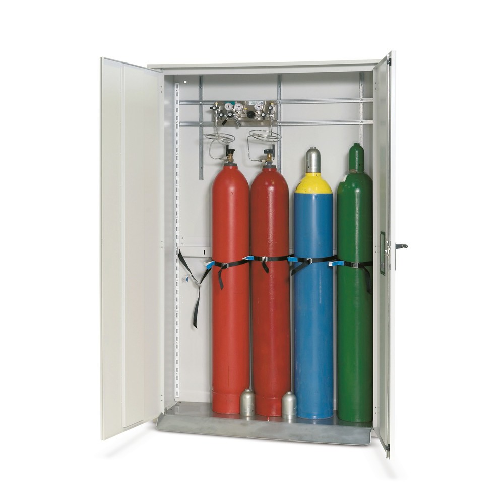 Illustration du produit: Armoire pour bouteilles de gaz comprimé, H x l x P 2 150 x 1 350 x 400 mm
