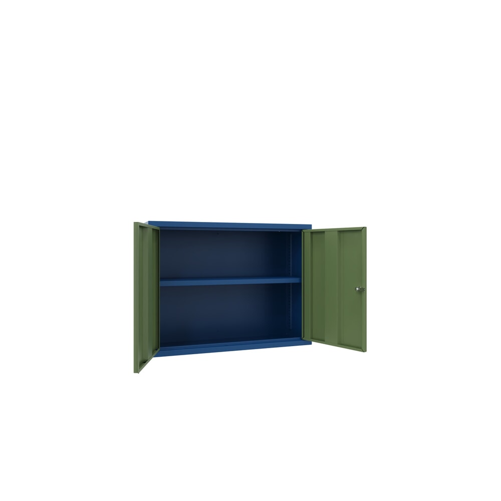 Produktabbildung Nr. 2: Armoire suspendue PAVOY, H x l x P 600 x 800 x 300 mm, vert réséda, bleu gentiane