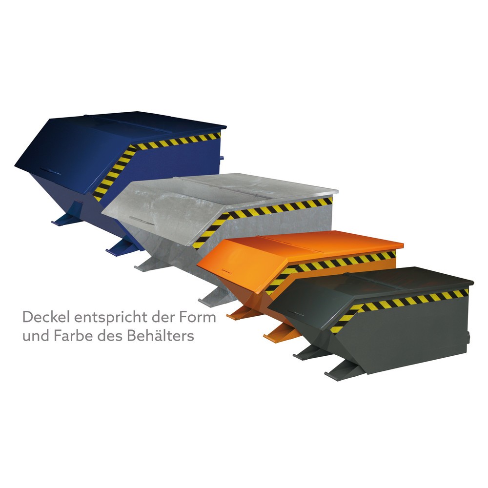 Product afbeelding: Deksel voor bakwagen Eichinger® met wielen en vorkkokers, 300 kg, volume 0,2 m³