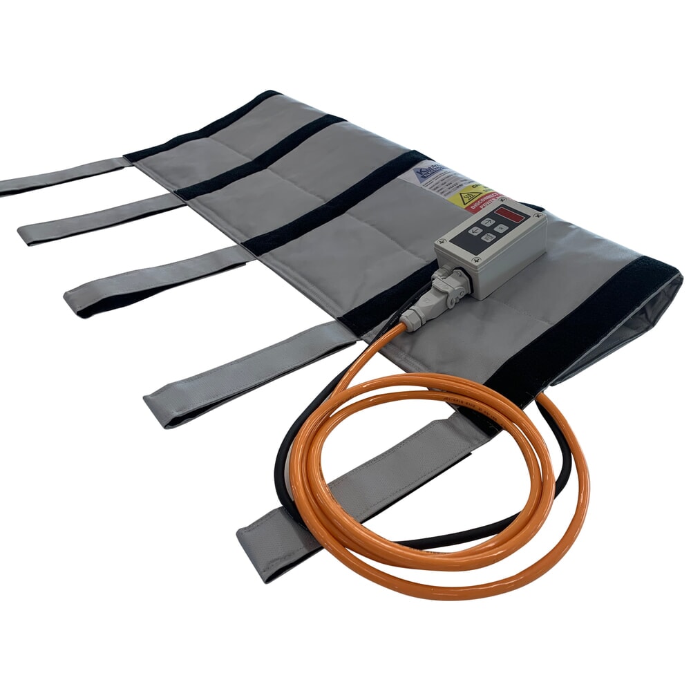 Productafbeelding nr. 1: Kuhlmann verwarmingsmantel voor hoogspanningskabel, 230 V met temperatuurregelaar 0 - 90 °C, 750 W, lengte 1 m