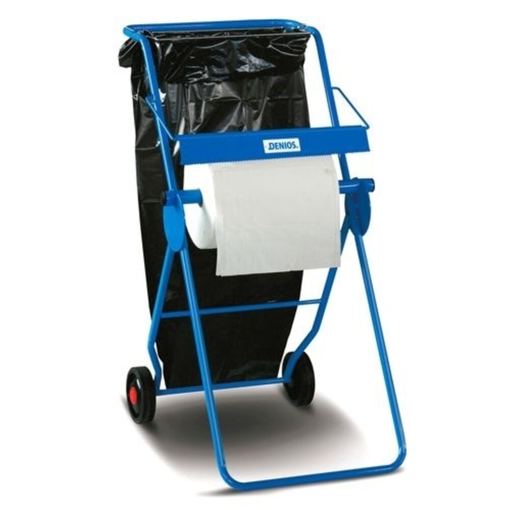 Illustration du produit: DENSORB dévidoir pour rouleaux en non-tissé absorbant Denios jusqu’à 40 cm, avec cadre de maintien