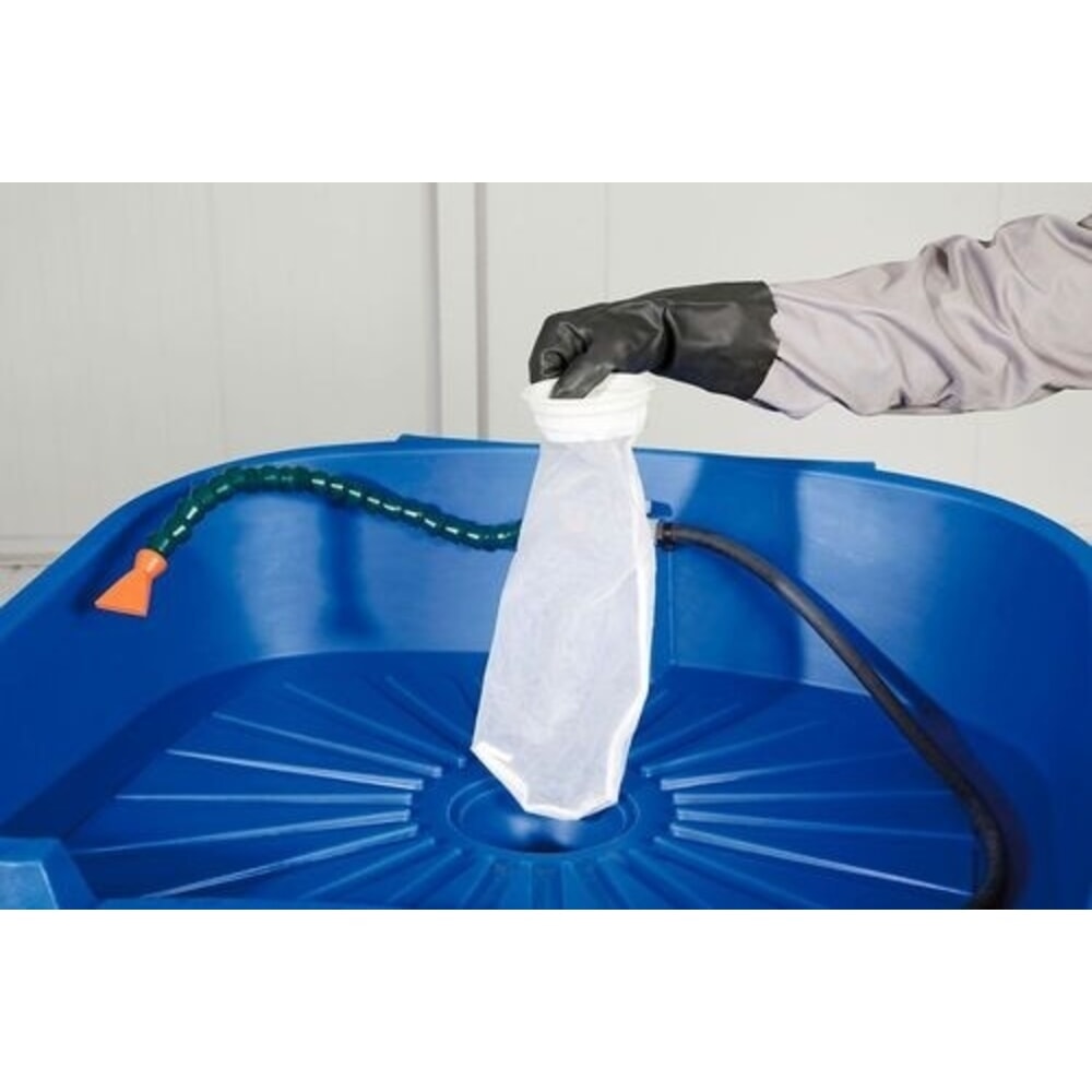 N° de l'image du produit 1 : Sachet filtrant pour bonde de bac Denios du lave-pièces à brosse, 10 pouces, 50 µm