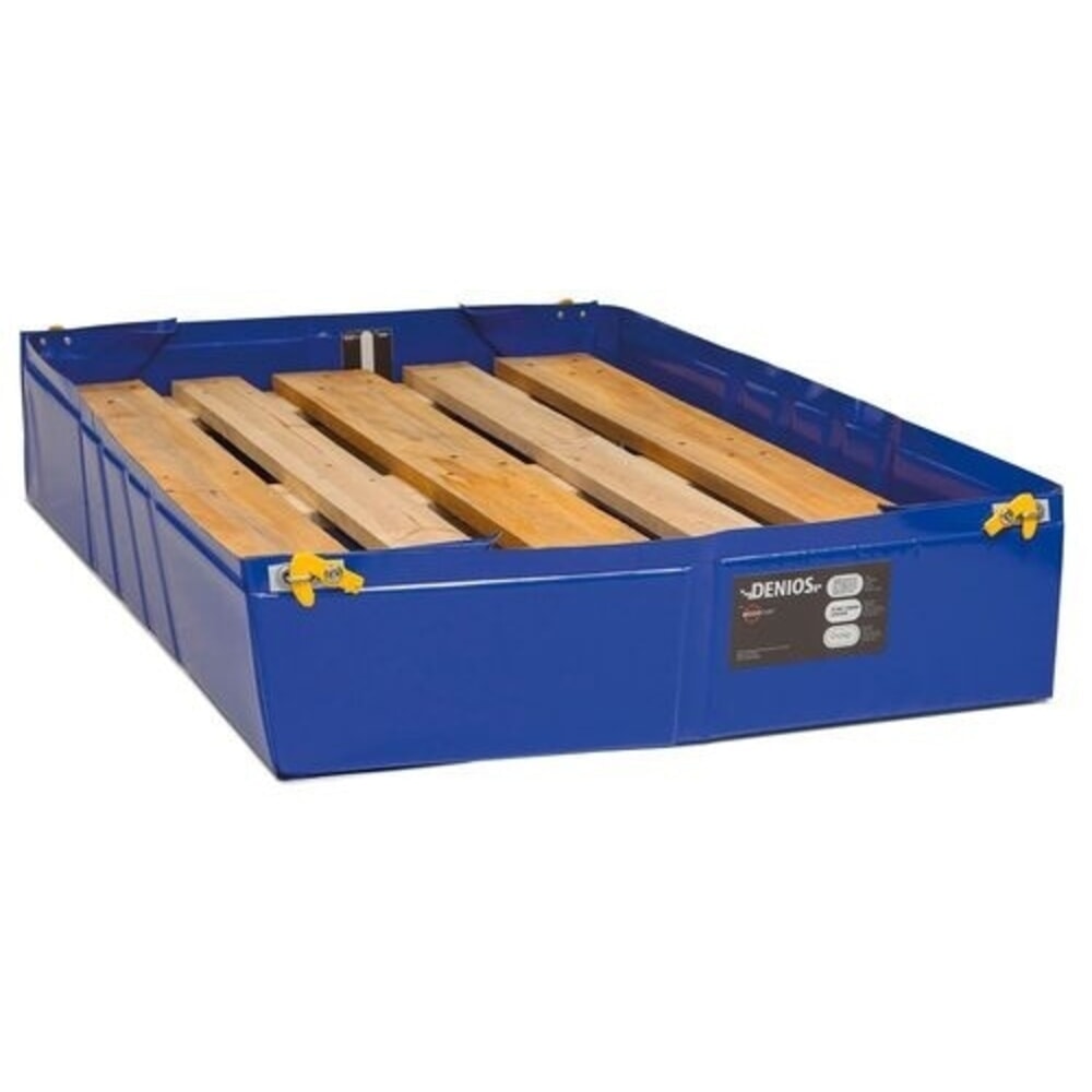 Illustration du produit: Denios bac de rétention réutilisable pliable en plastique, volume de 25 l, H x l x P 125 x 350 x 700 mm