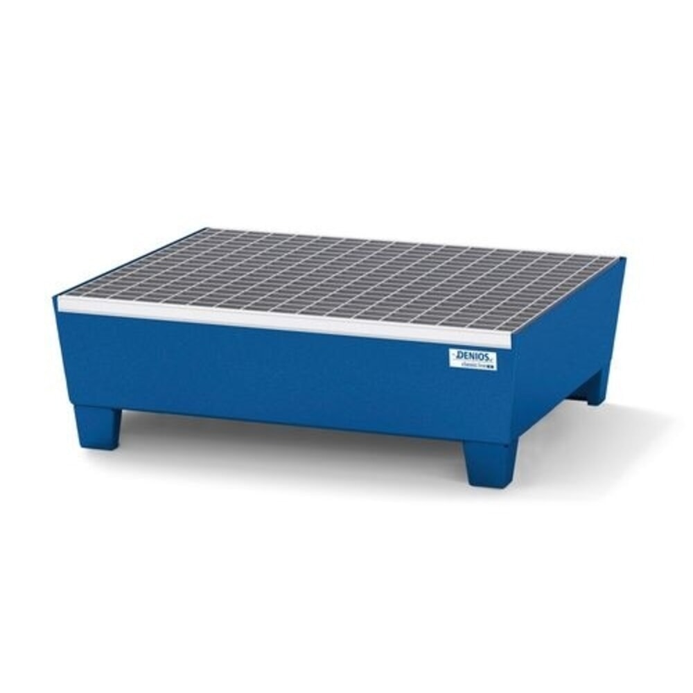 Illustration du produit: Denios bac de rétention pour petits bidons classic-line, en acier thermolaqué, pour 2 fûts de 60 l, avec pieds et grille