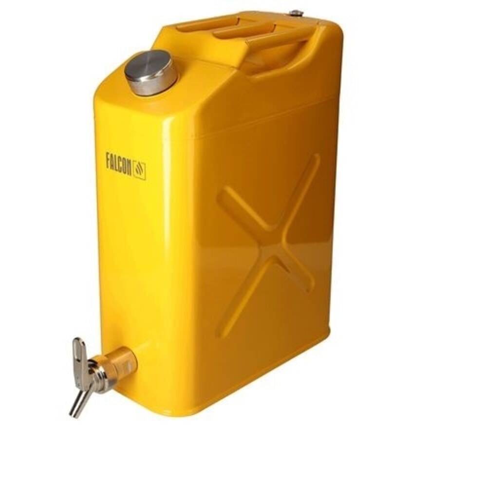 Productafbeelding nr. 1: Denios veiligheidsjerrycan FALCON van gelakt staal, met fijndosseerkraan, EPDM, 20 l
