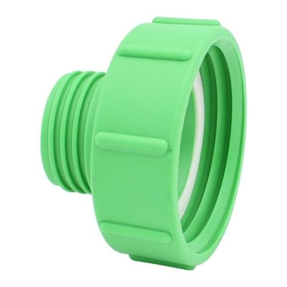 N° de l'image du produit 1 : Denios adaptateur IBC, filetage interne S100x8 vers 2 filetages grossiers S60x6 mâle, 3 pièces