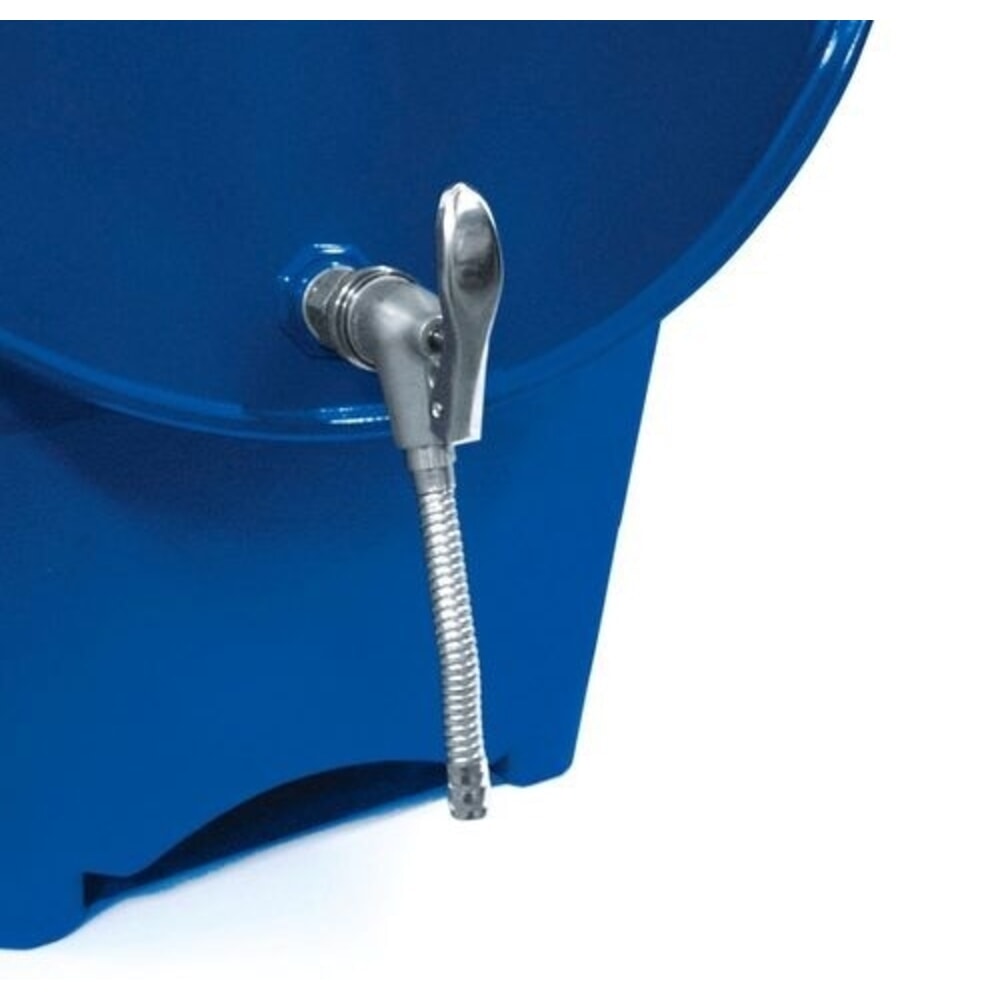 N° de l'image du produit 2 : Denios robinet de soutirage à fermeture automatique en acier inoxydable, diamètre du filetage 3/4 pouces