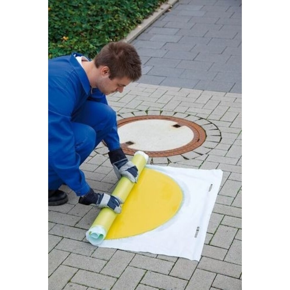 N° de l'image du produit 2 : Denios tapis d’étanchéité de protection des canalisations, forme ronde, hauteur 8 mm, Ø 450 mm