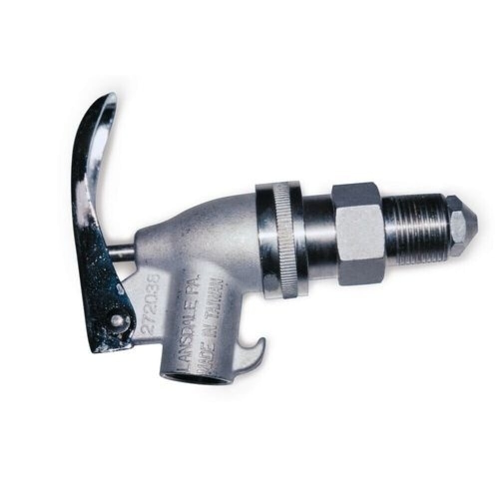 N° de l'image du produit 3 : Denios robinet de soutirage à fermeture automatique en acier inoxydable, diamètre du filetage 3/4 pouces