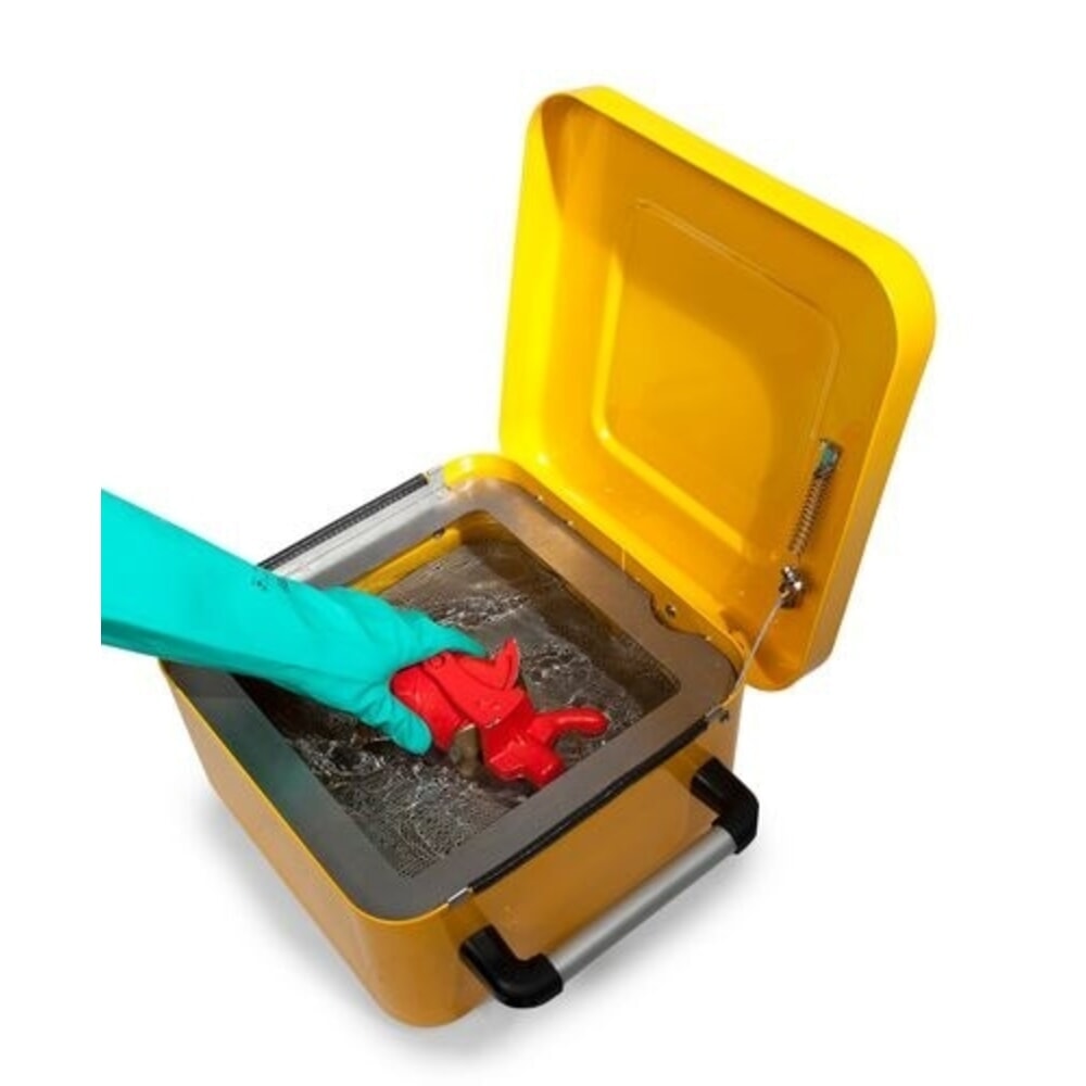 Productafbeelding nr. 3: Denios FALCON kleineonderdelenreiniger, gemaakt van staal, met aardingsaansluiting, gelakt, met dompelzeef, 10 l