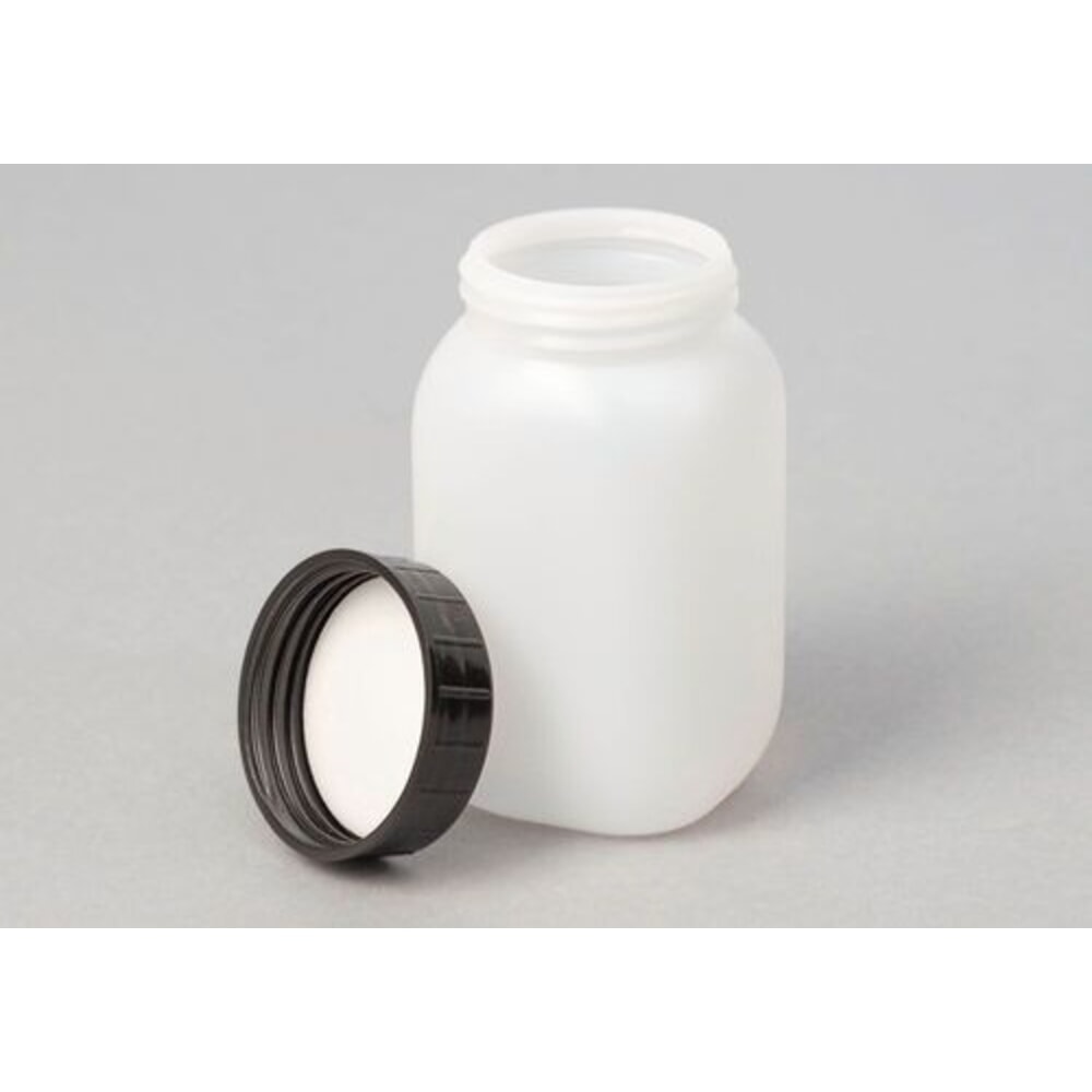 Productafbeelding nr. 2: Denios flessen met wijde hals, gemaakt van HDPE, vierkant, natuurlijk transparant, 250 ml, 24 stuks