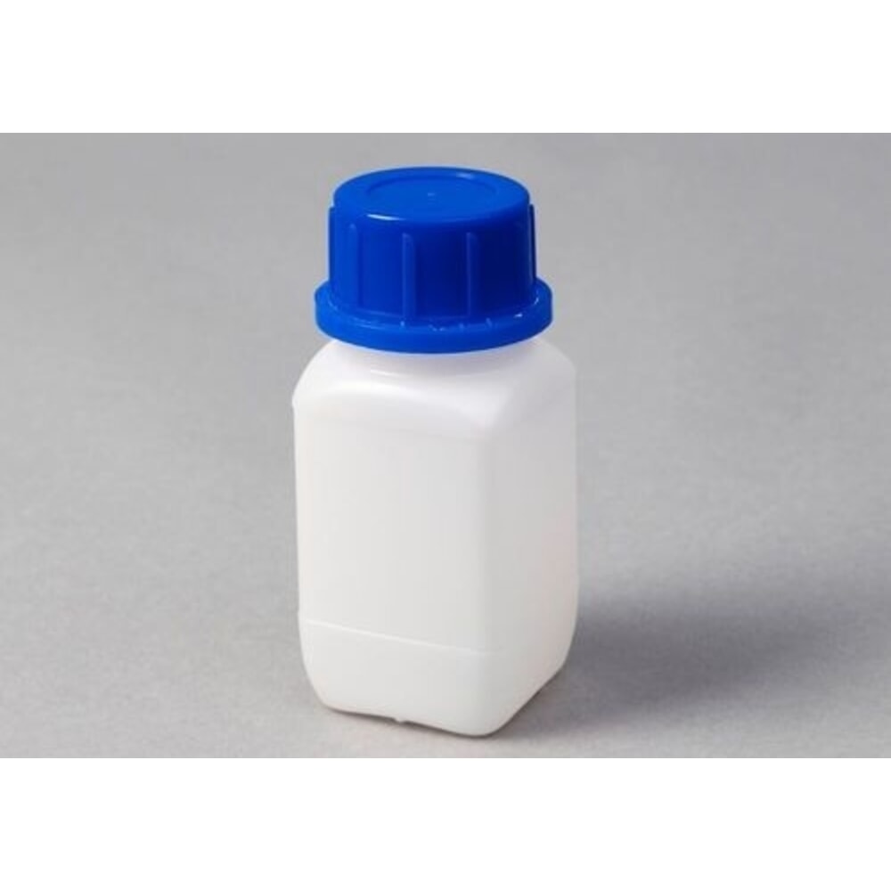 N° de l'image du produit 2 : Denios bouteilles à large ouverture en polyéthylène haute densité, carrées, transparentes naturelles, 250 ml, UN, lot de 30