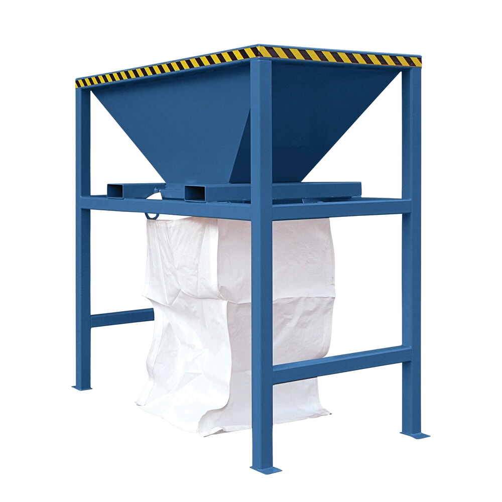 N° de l'image du produit 6 : Silo de transfert avec entrées de fourche, bâti-support, RAL 7016 gris anthracite