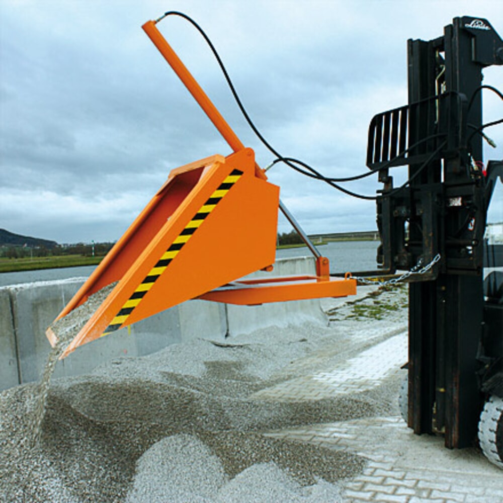 Productafbeelding nr. 5: Schepbak Eichinger® met hydraulisch kantelmechanisme, 750 kg, 750 liter, zuiver oranje