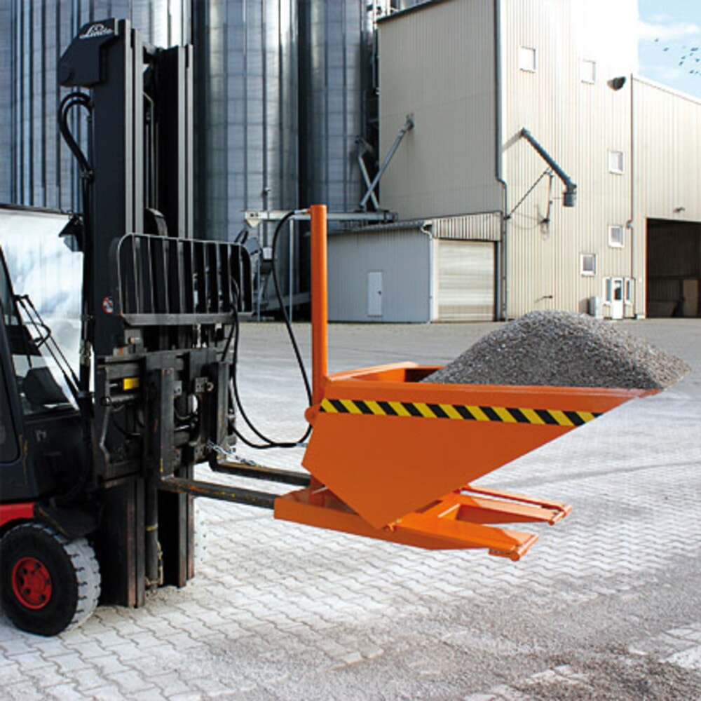 Productafbeelding nr. 6: Schepbak Eichinger® met hydraulisch kantelmechanisme, 750 kg, 750 liter, zuiver oranje